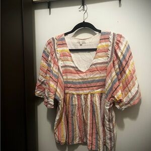 Striped Multicolor Women's Blouse
